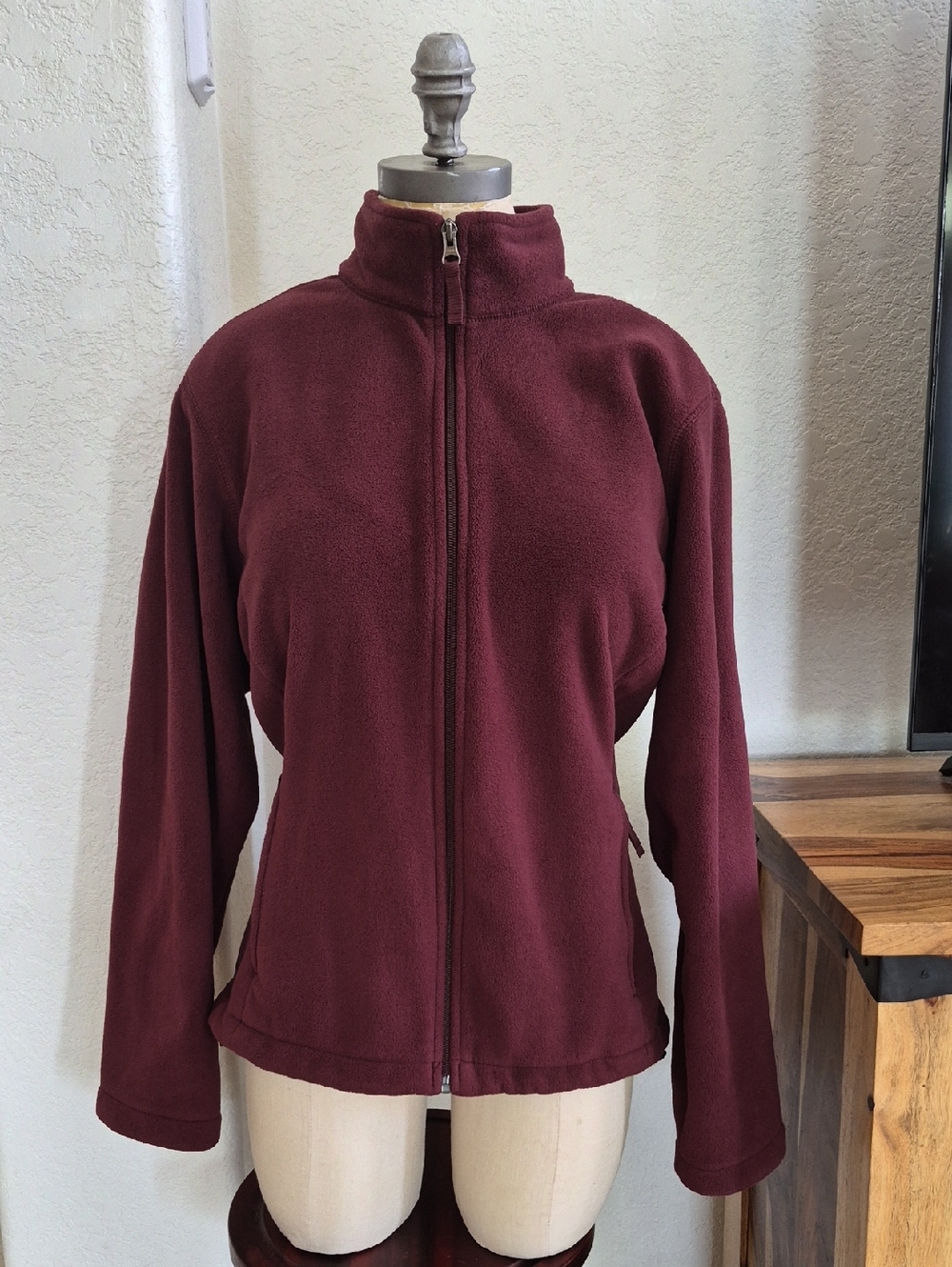 Land's End Fleece Zip Up Jacket Sz Large